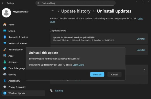 Microsoft confirms Windows 11 KB5066835 issues. Localhost, File ...
