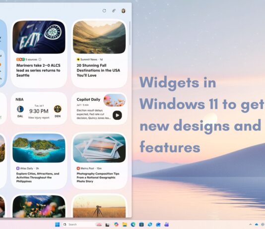 Widgets in Windows 11 to get new designs and features