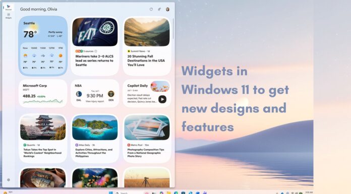 Widgets in Windows 11 to get new designs and features