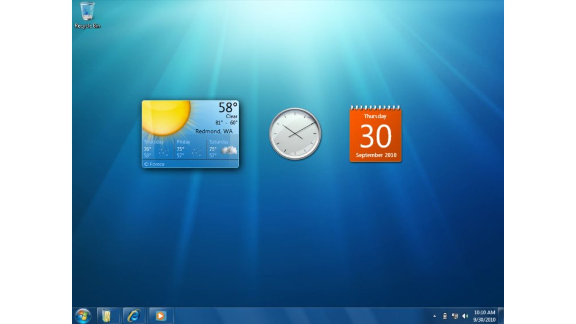 Gadgets on Windows 7