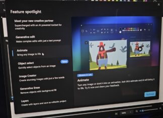 Windows 11 Paint AI animation feature