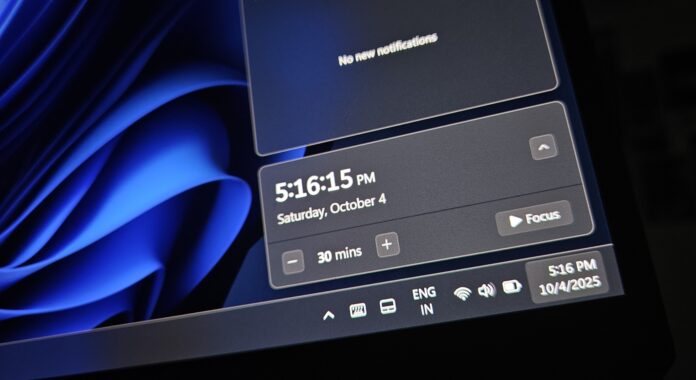 Windows 11 notification center