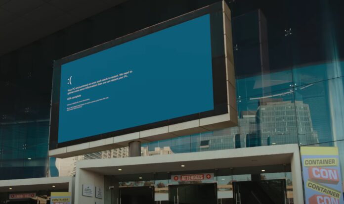 Windows BSOD ad by Apple