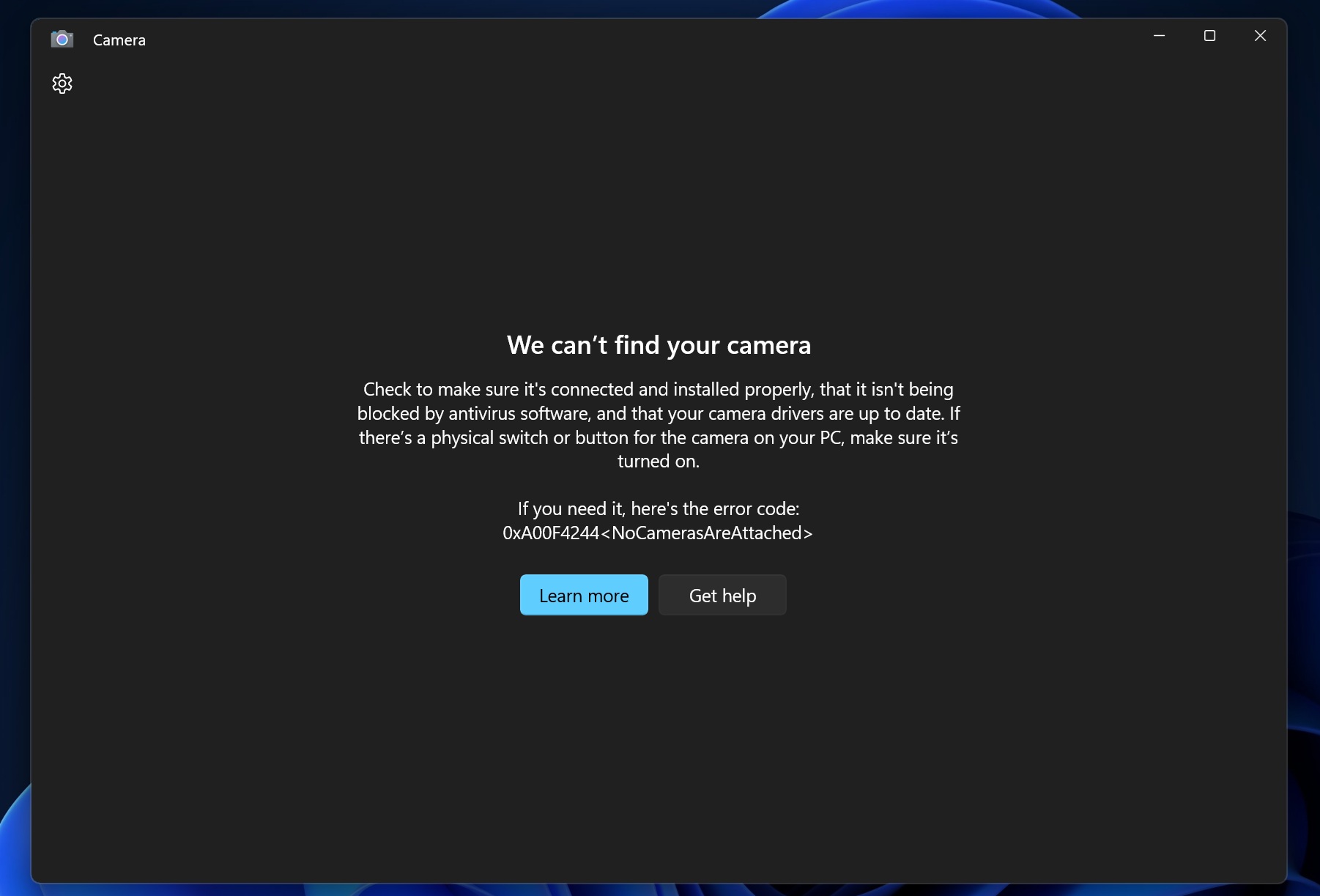 Windows Camera app
