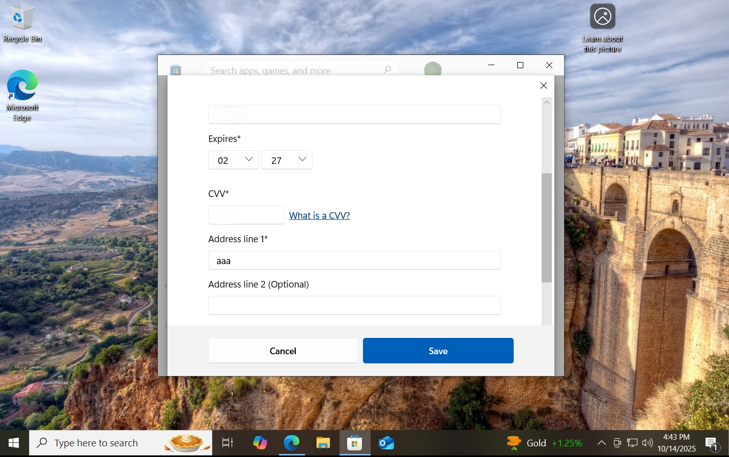 windows 10 esu buy add card page