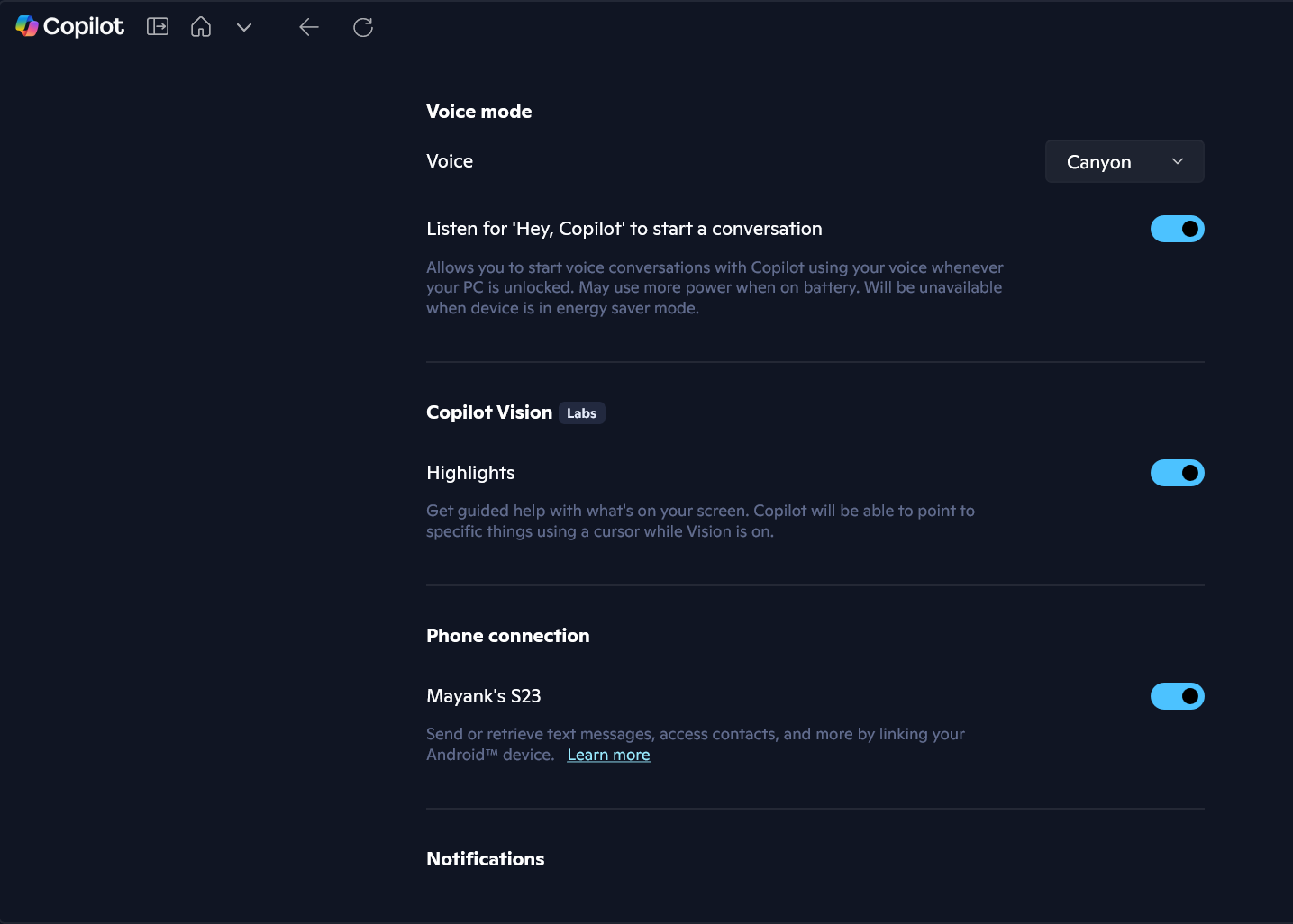 Copilot Labs on Windows 11