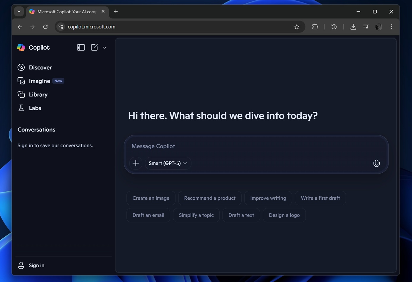 Copilot in Google Chrome