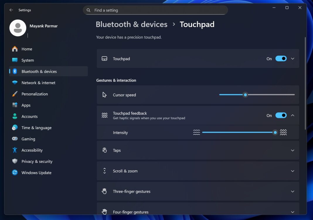 Touchpad Ui Windows 11 is getting macOS-like subtle vibrations for UI-based actions ...