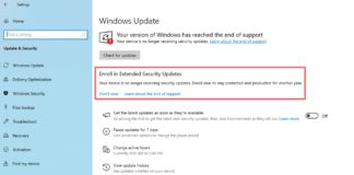 How to enroll in Windows 10 Extended Security Updates