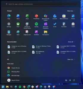 Windows 11's new Start menu with Categories layout begins showing up on ...