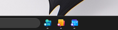 Microsoft 365 Companions on the taskbar