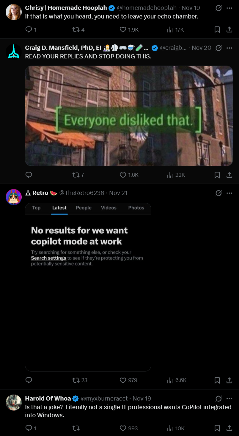 Microsoft AI criticism