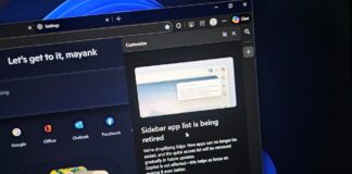 Microsoft Edge Sidebar App Lis