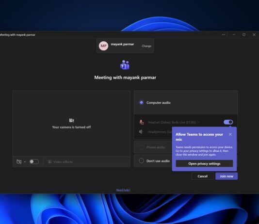 Microsoft Teams for Windows 11