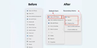 New Split Context Menu in File Explorer for Windows 11