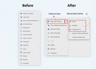 New Split Context Menu in File Explorer for Windows 11
