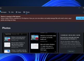 Phone Link app is losing Photos section