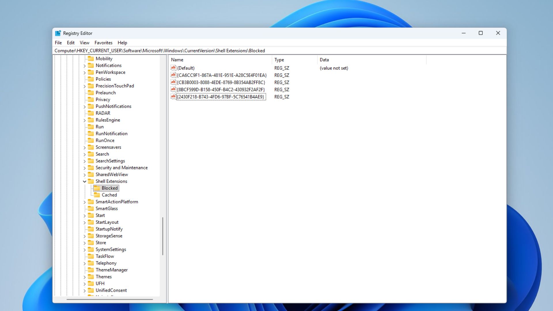 Registry Edits to remove Shell Extentions in Context Menu