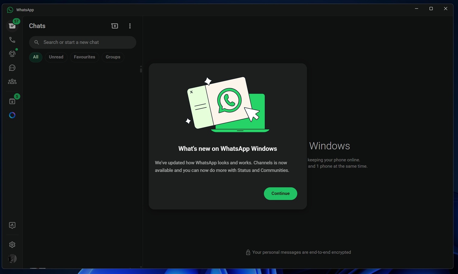 WhatsApp for Windows 11