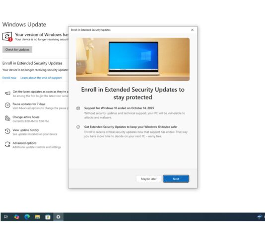Windows 10 KB5068781 ESU update