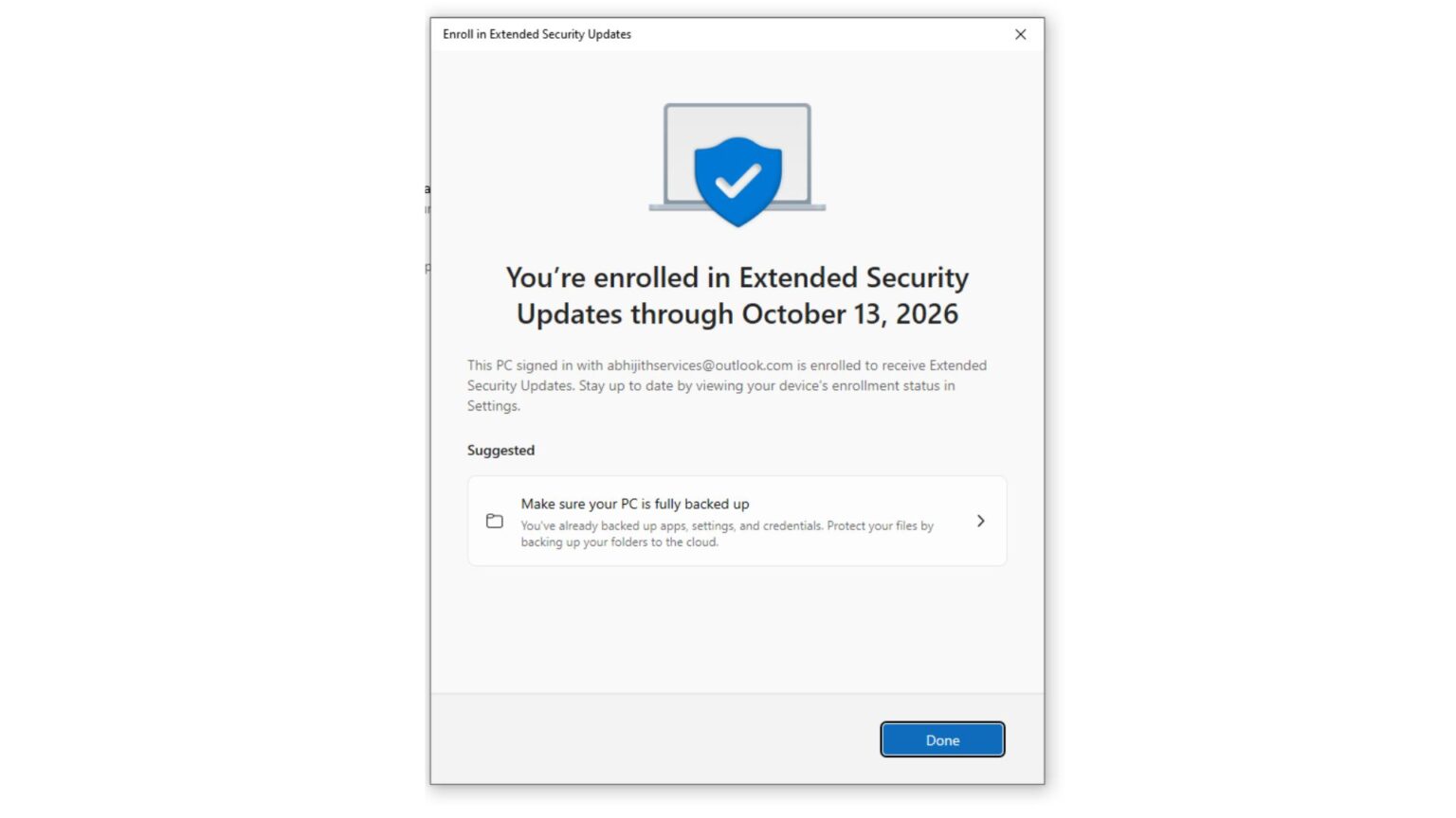 How to sign up for Windows 10 ESU, now rolling out