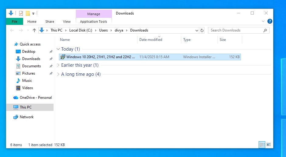 Windows 10 rollback patch