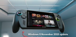 Windows 11 November 2025 update improves performance in Windows 11 Gaming Handhelds