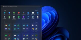 Windows 11 new Start menu UI