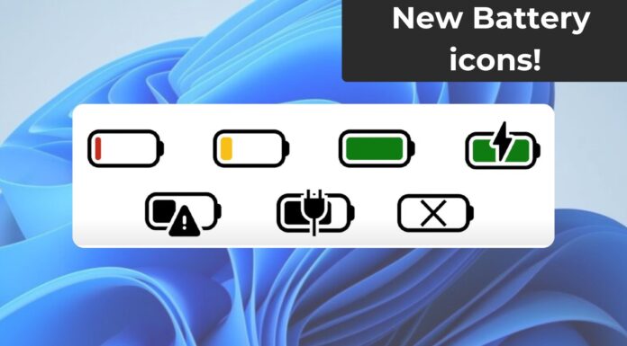 Windows 11 new battery icon upgrade