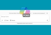 improved bold Disclaimer Microsoft 365 copilot chat