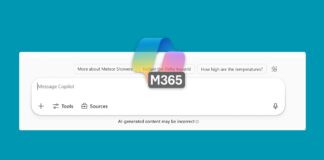 improved bold Disclaimer Microsoft 365 copilot chat