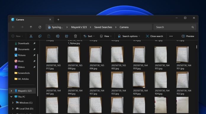 Android photos in File Explorer for Windows 11