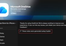 Microsoft’s iPhone apps are quietly doing free Copilot promotion using Apple App Store Release Notes Changelog for OneDrive iOS app shows that the notes were generated using Copilot