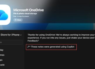 Microsoft’s iPhone apps are quietly doing free Copilot promotion using Apple App Store Release Notes Changelog for OneDrive iOS app shows that the notes were generated using Copilot
