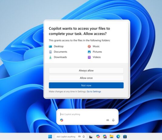 Microsoft confirms Windows 11 will ask for consent before AI agents can access your personal files, after outrage Copilot asking permission to use your files in the known six folders