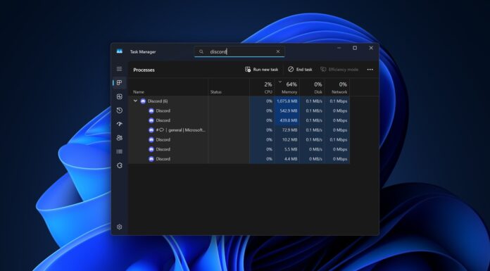 Discord app for Windows 11