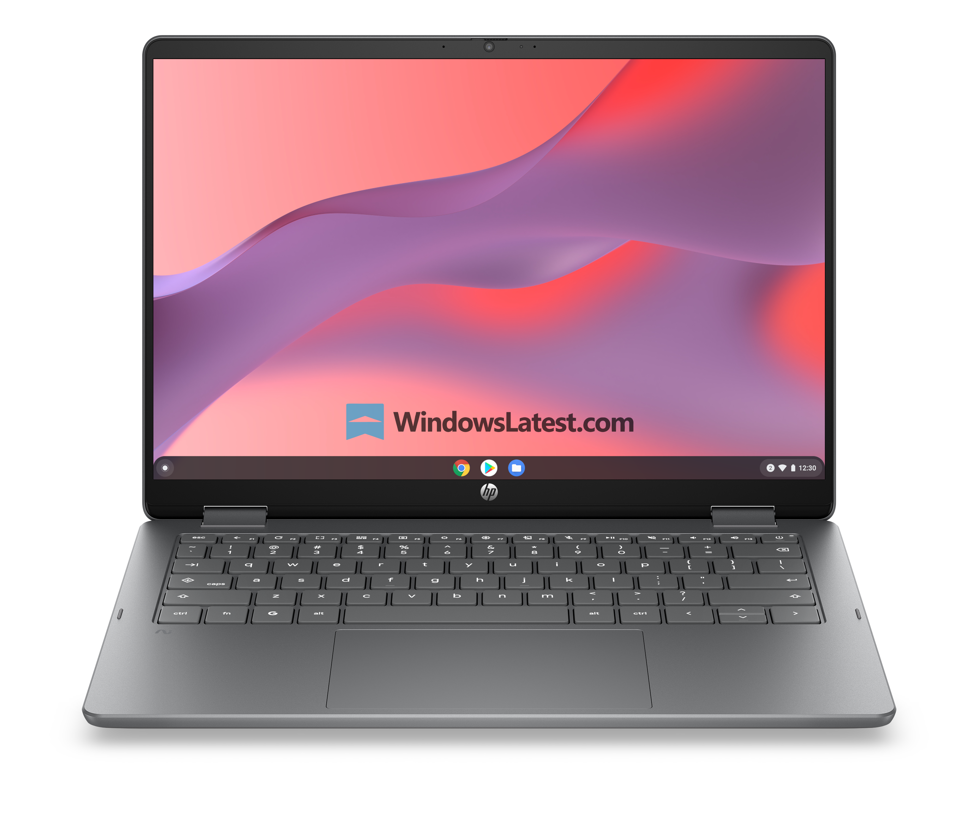 HP Chromebook x360 14 in Meteor Silver for CES 2026