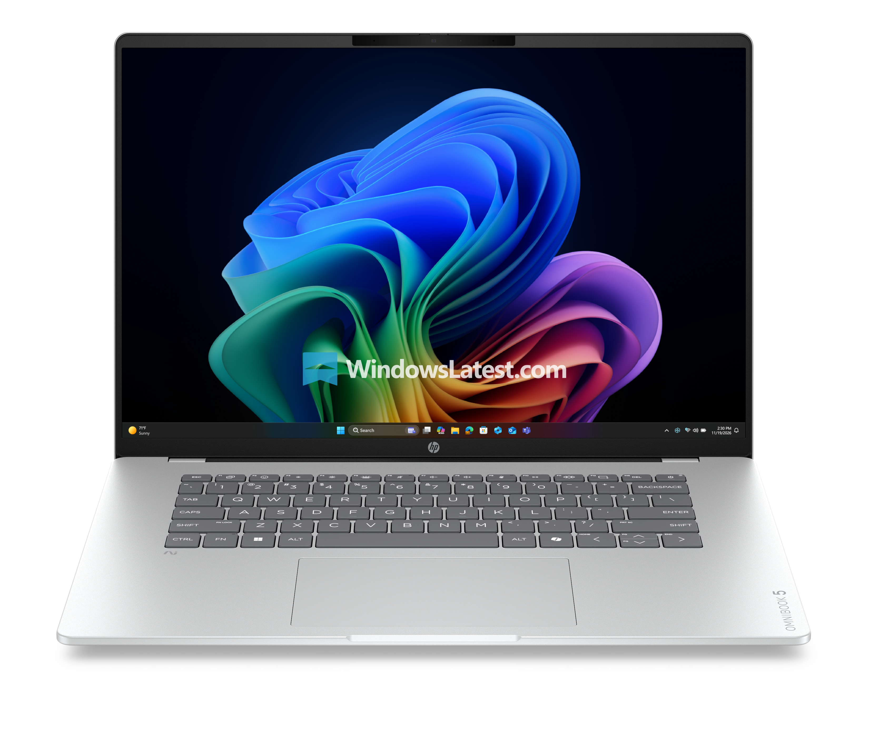 HP OmniBook 5 16 in GlacierSilver for CES 2026