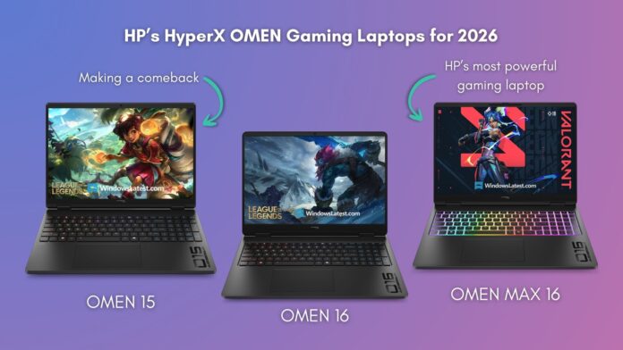 HP’s HyperX OMEN Gaming Laptops for 2026