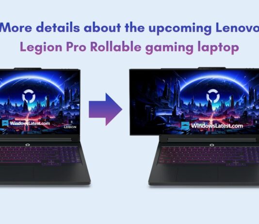 Exclusive: Lenovo Legion Pro Rollable uses a 16-to-24 inch rollable OLED, RTX 5090, Core Ultra, and AI gaming feature with Windows 11 Lenovo Legion Pro Rollable will come with a 16 inch display that expands to 24 inches