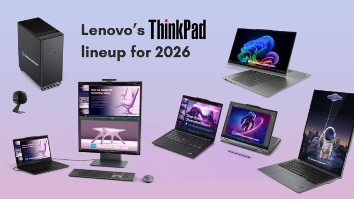 Lenovo's ThinkPad Lineup for CES 2026 Lenovo's ThinkPad Lineup for CES 2026
