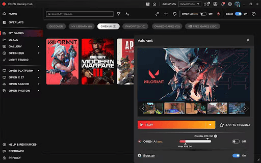 OMEN AI beta version from CES 2025