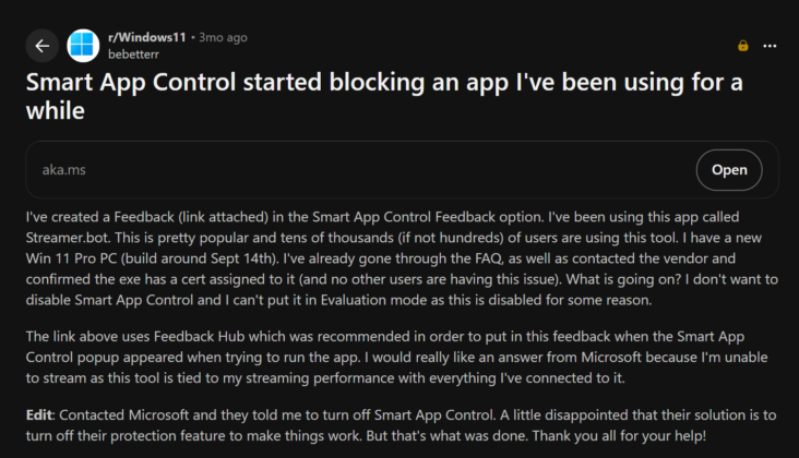 Microsoft confirms you can soon disable Smart App Control without ...