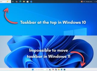 Explained: Why you can’t move Windows 11 taskbar like Windows 10, according to Microsoft Taskbar in Windows 10 can be moved to the sides or top but Taskbar in Windows 11 cannot be moved