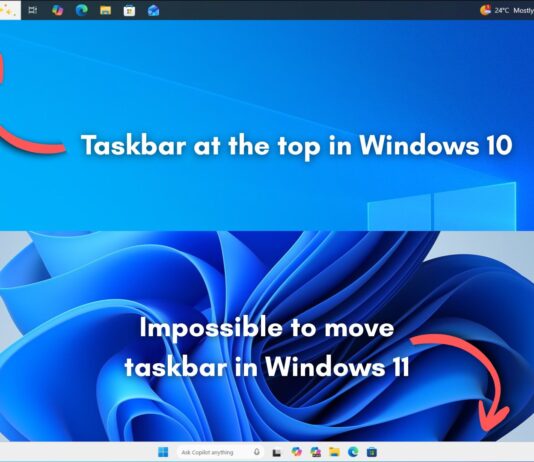 Explained: Why you can’t move Windows 11 taskbar like Windows 10, according to Microsoft Taskbar in Windows 10 can be moved to the sides or top but Taskbar in Windows 11 cannot be moved