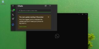 WhatsApp issues fresh warning to users that they will be logged out of the app after a new update starting December 9