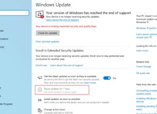 Non-ESU Windows 10 can’t pause updates anymore, including if Windows 11 install starts accidentally by user Windows 10 PCs can’t pause updates unless enrolled in the ESU program