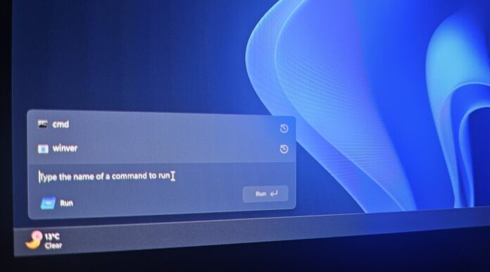 Windows 11 Modern Run dialog