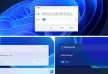 Windows 11 Run redesign