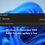Windows 11’s December 2025 Patch Tuesday update rolls out